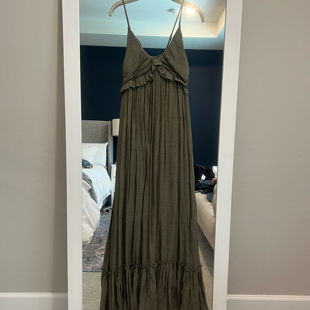Olive Green Maxi Dress